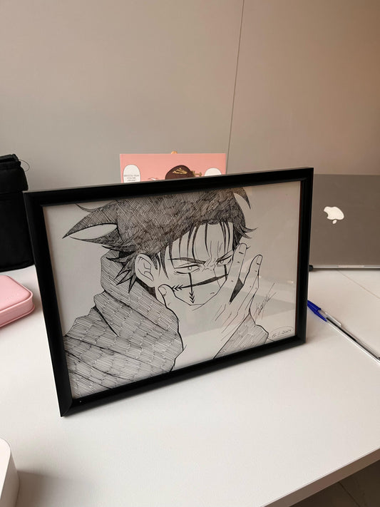 Choso Inked Traditional Framed Art