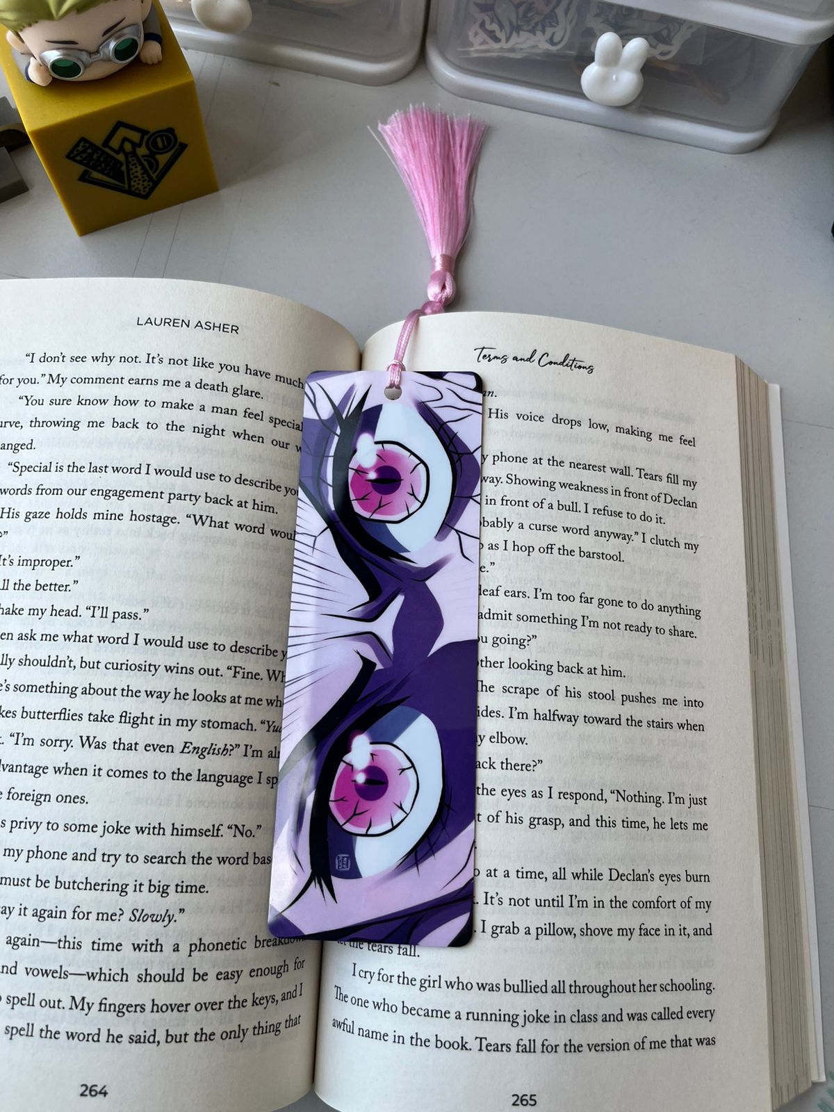 Nezuko Thin Bookmark With Tassel