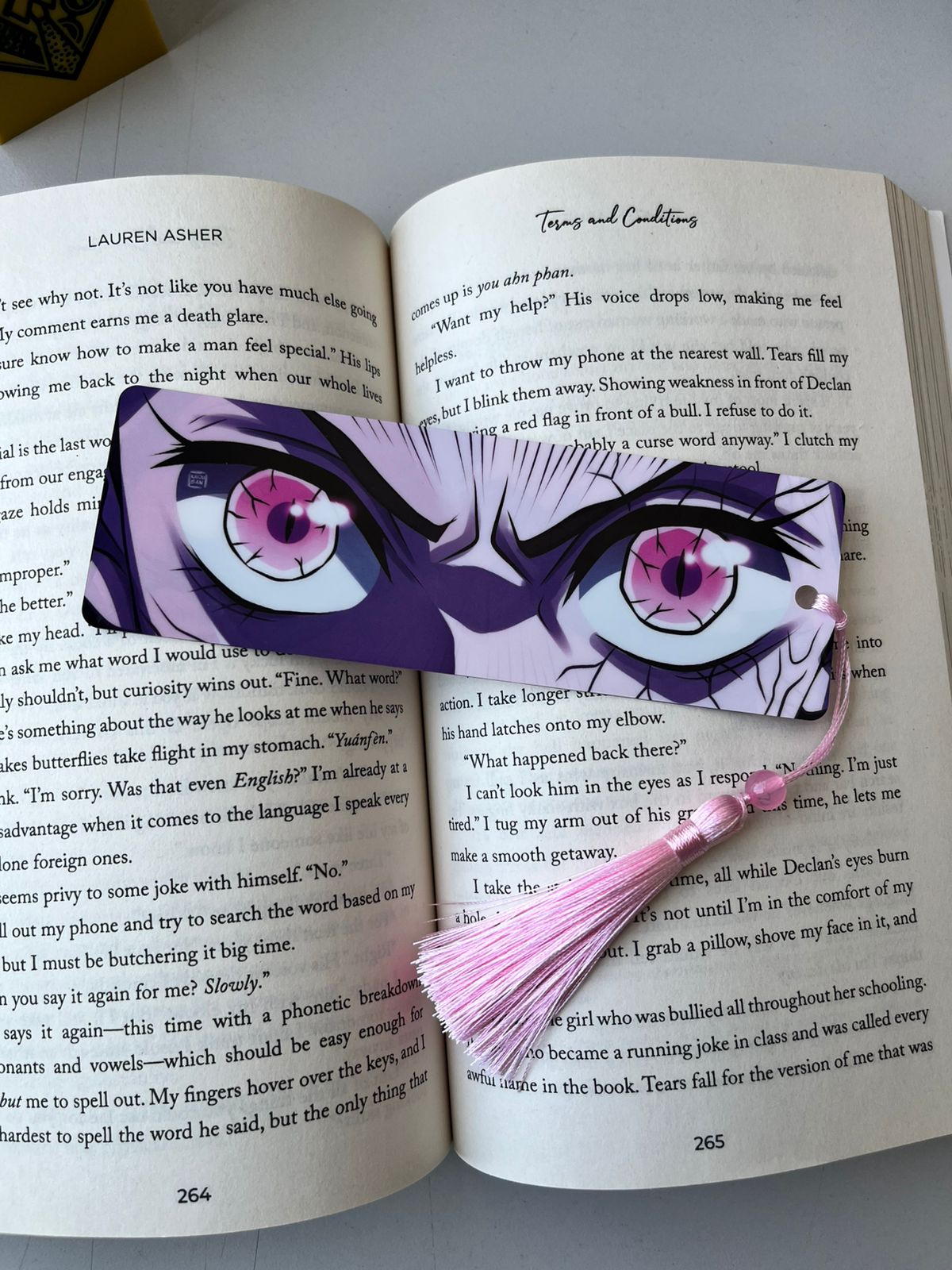 Nezuko Thin Bookmark With Tassel