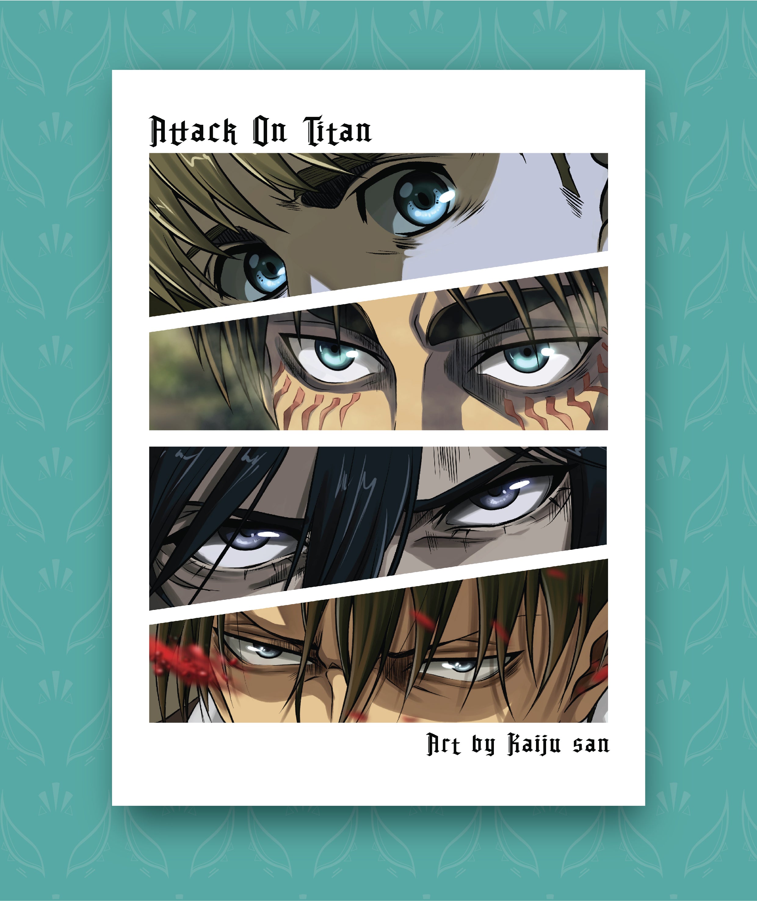 Attack On Titan Eyes Poster