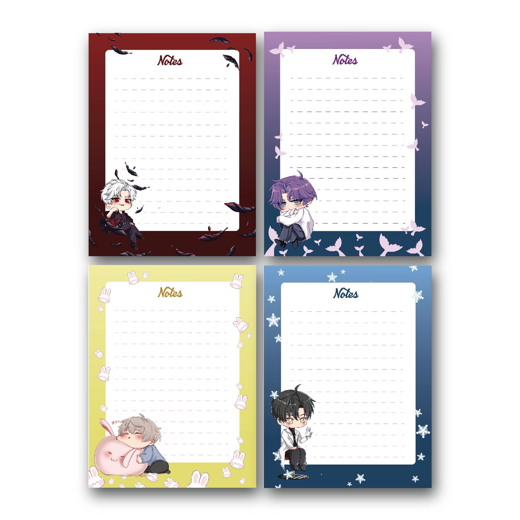 Love & Deepspace A6 Notepads