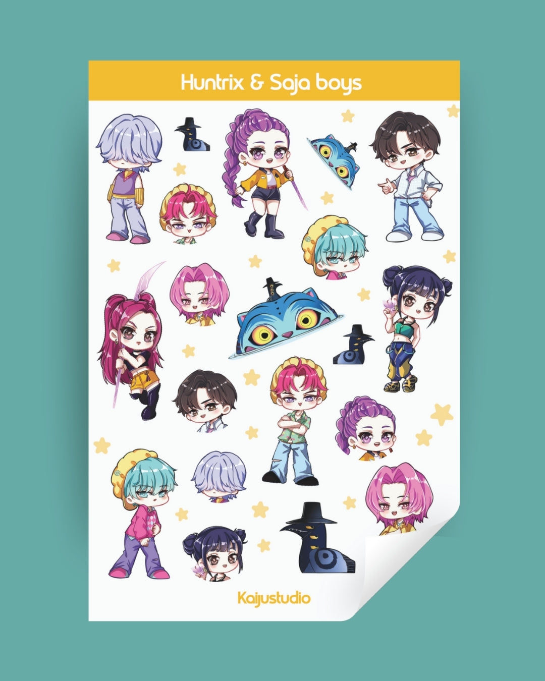 PRE- ORDER Kpop Demon Hunters Sticker Sheet