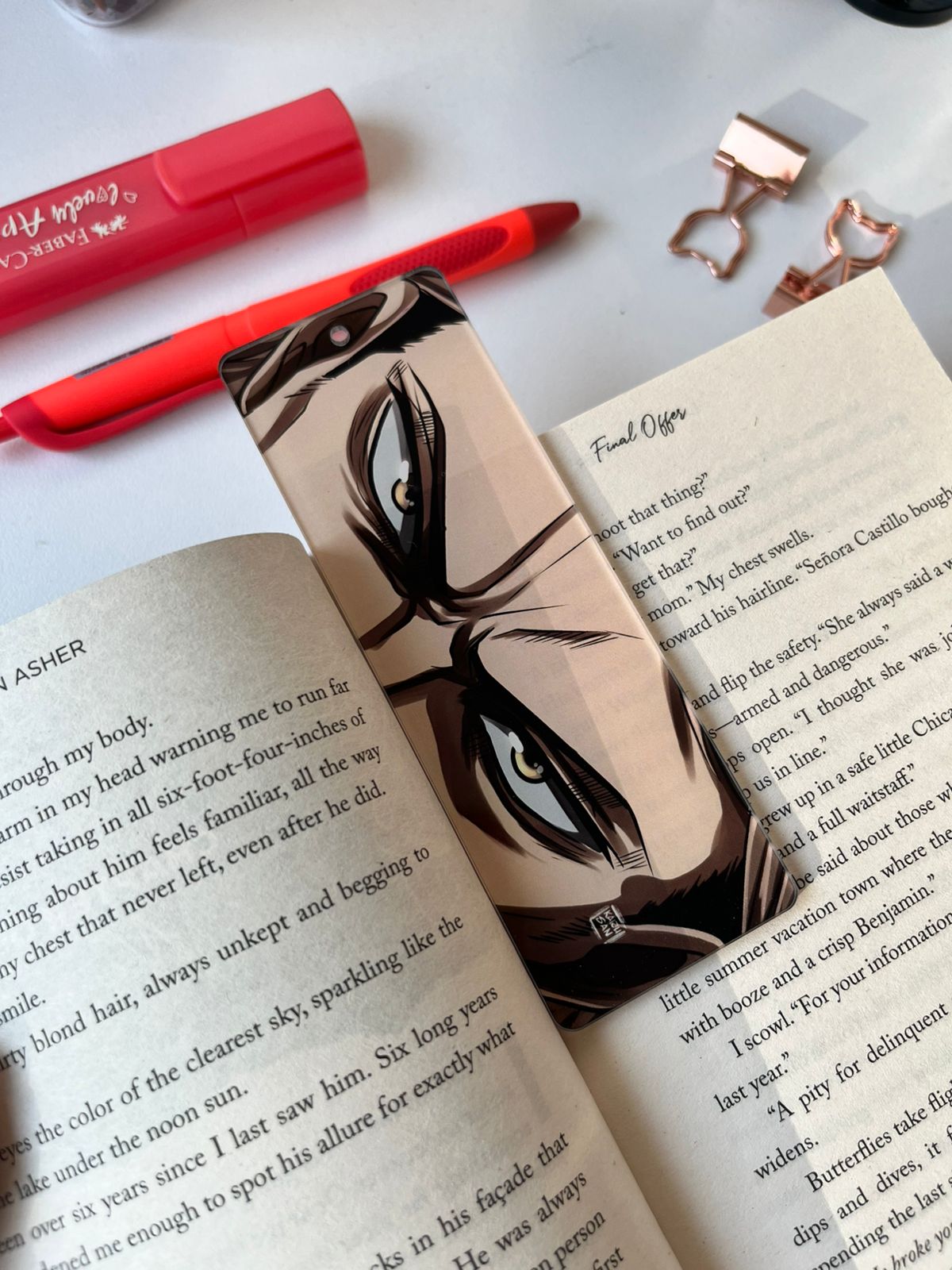 Jean Acrylic Bookmark