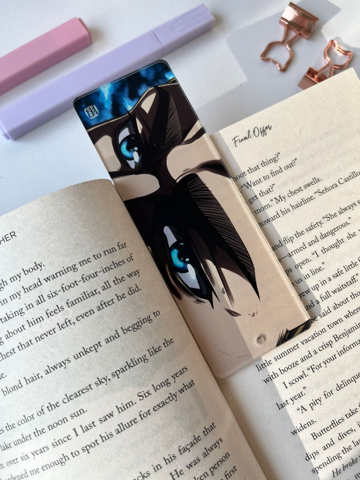 Erwin Acrylic Bookmark