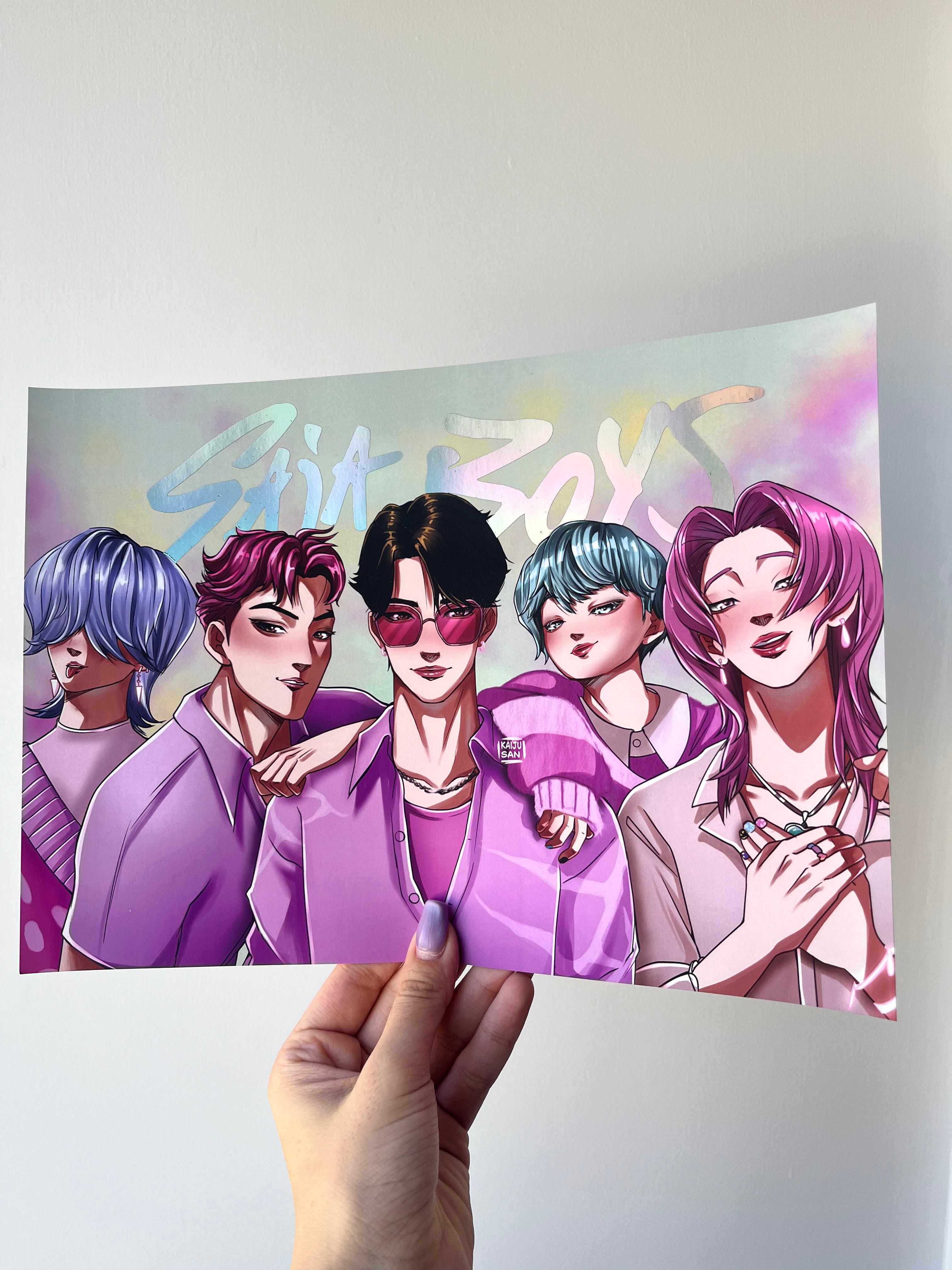 Saja Boys Holographic Print