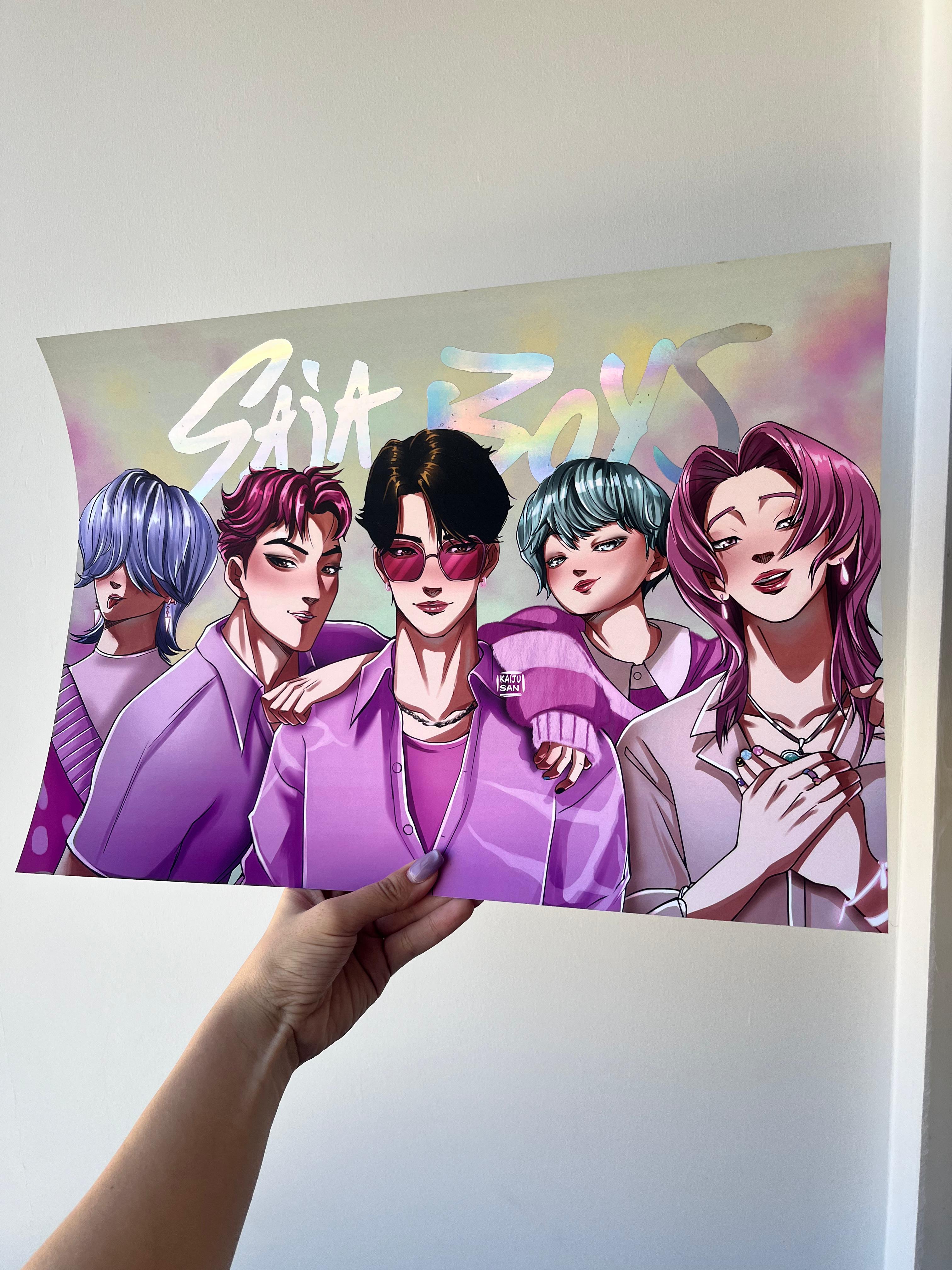 Saja Boys Holographic Print